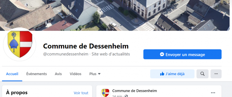 Création de la page Facebook de la commune !